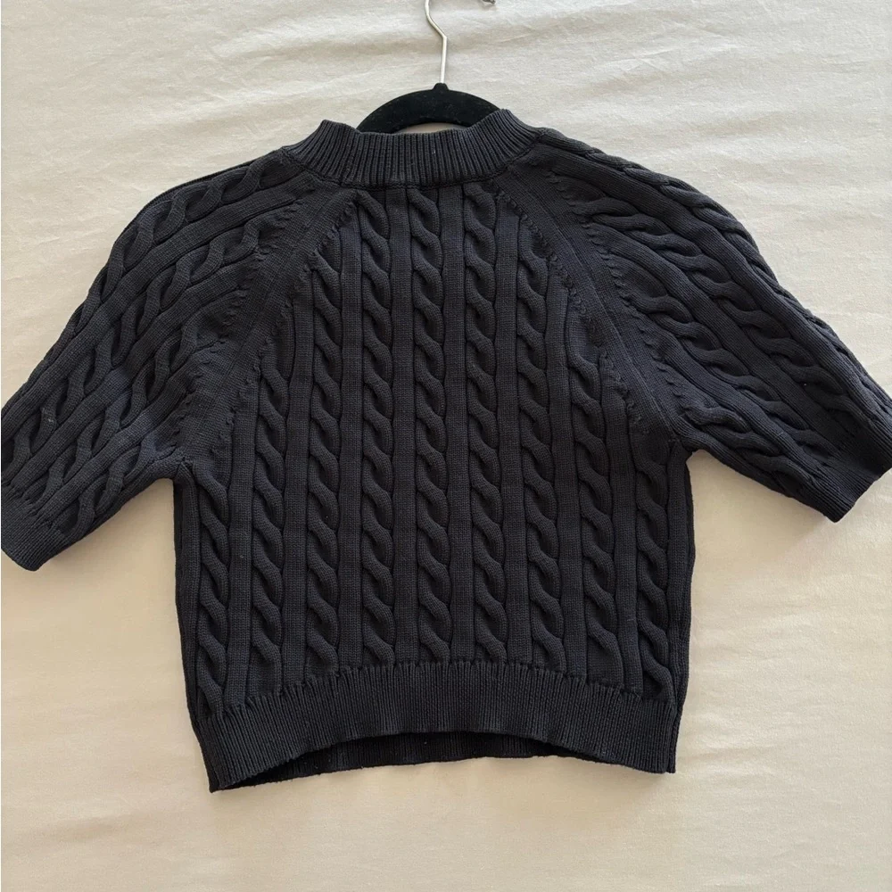T by Alexander Wang knit crop top - Picture 2 of 3